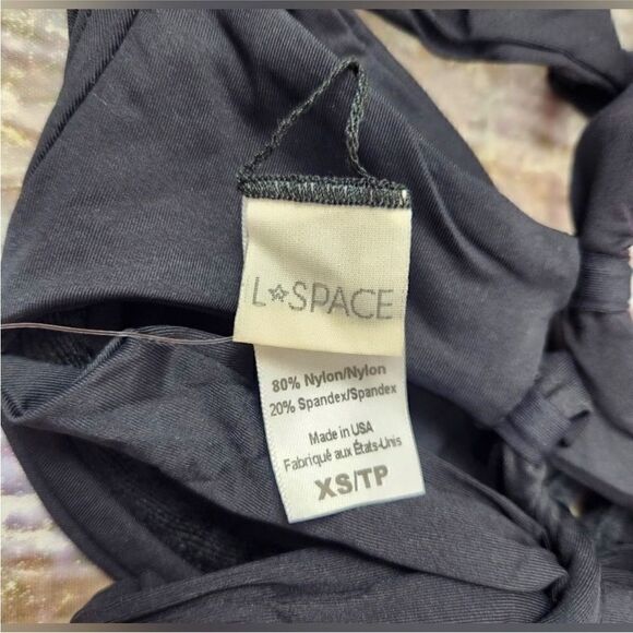 L*Space NWT Camellia Top Bikini Swim Black Size XS - Picture 8 of 10